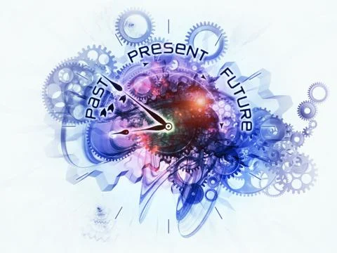 Gears of deadlines Illustrazione stock