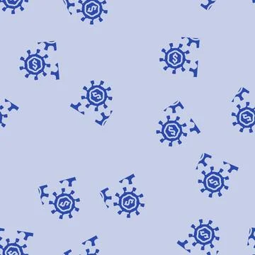 Gears esg glyph vector seamless pattern Illustrazione stock