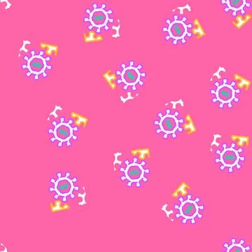 Gears esg vector seamless pattern Illustrazione stock