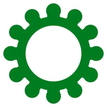 Gears Flat Icon Stock-Illustration