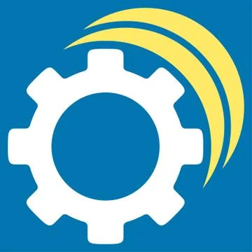 Gears Flat Icon Stock-Illustration