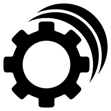 Gears Flat Icon Stock-Illustration