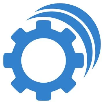 Gears Flat Icon Stock-Illustration