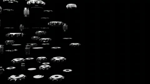 Gears floating background Stock Footage 335082