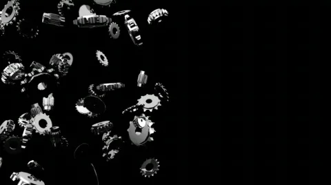 Gears floating background Stock Footage 335083