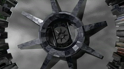 Gears fly through Stock Footage 792163
