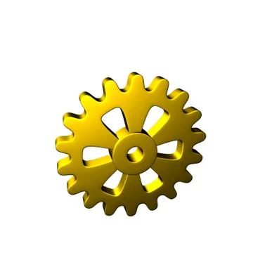 Gears - Gold Stock Illustration