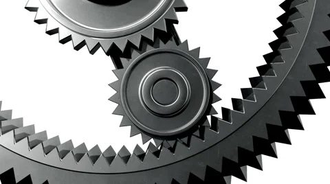 Gears HD 1080, Loopable, Alpha. Stock Footage 1129101