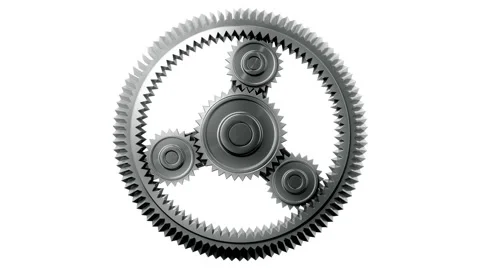 Gears HD 1080, Loopable, Alpha. Stock Footage 1129113