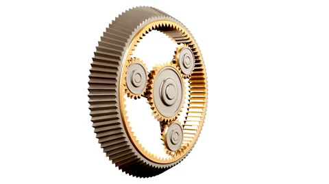 Gears HD 1080, Loopable, Alpha. Stock Footage 1129115