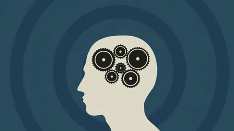 Gears in head Stock Footage 36029253