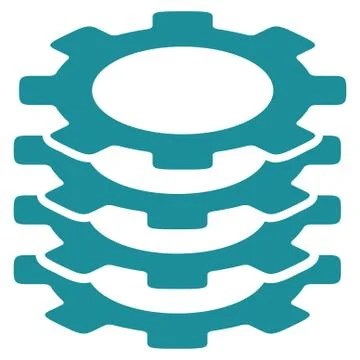 Gears Icon 스톡 일러스트
