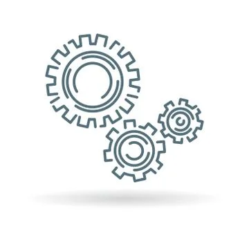 Gears icon Stock Illustration