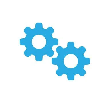 Gears icon, symbol of work, development vector イラスト素材