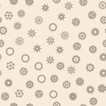 Gears icons seamless pattern vector Stock Illustration