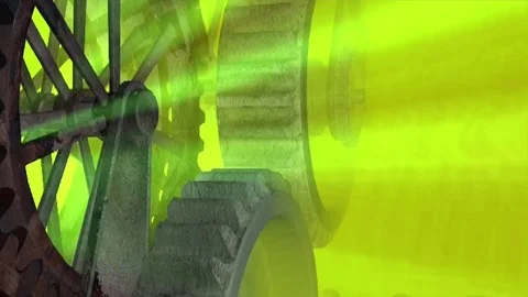 Gears industry machine Stock Footage 90685837