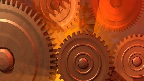 Gears industry machine Stock Footage 90685839