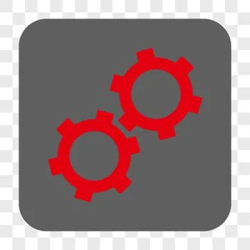 Gears Interface Toolbar Button Illustrazione stock