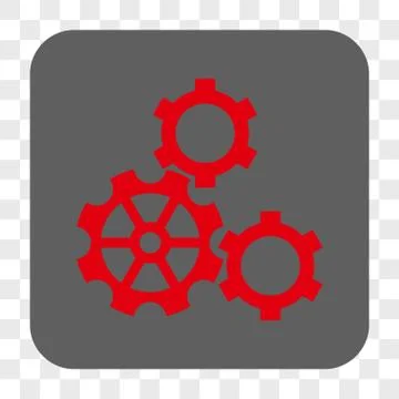 Gears Interface Toolbar Button Illustrazione stock