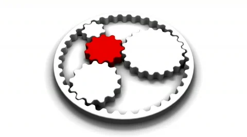 Gears (Loop + Alpha) Video stock 593748