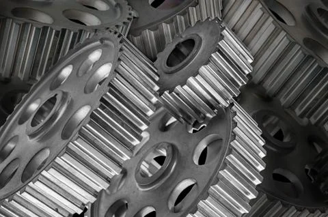 Gears with low depth of field Stock Photos