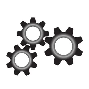 Gears machine inside image vector gearbox Stock Illustration