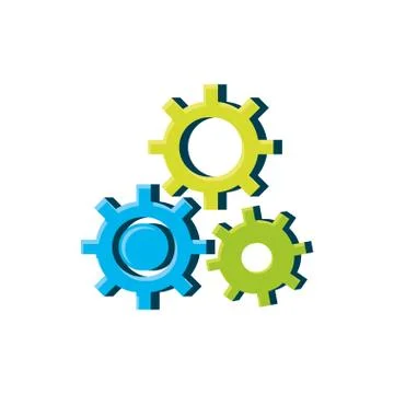 Gears machine isolated icon イラスト素材