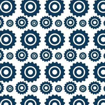Gears machine pattern isolated icon Stock Illustration