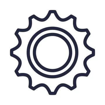 Gears machinery isolated icon vector illustrator Stock Illustration