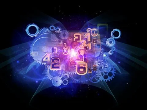 Gears of math Stockillustratie