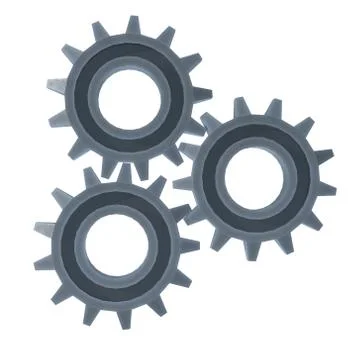 Gears. Mechanical technology machine concept Stock Illustration
