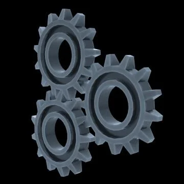 Gears. Mechanical technology machine concept Stock Illustration