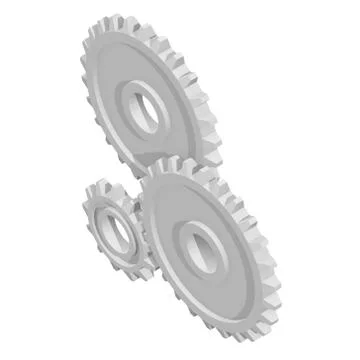 Gears. Mechanical technology machine concept Stock Illustration
