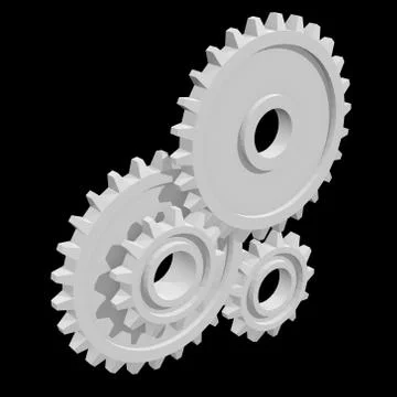 Gears. Mechanical technology machine concept Illustrazione stock