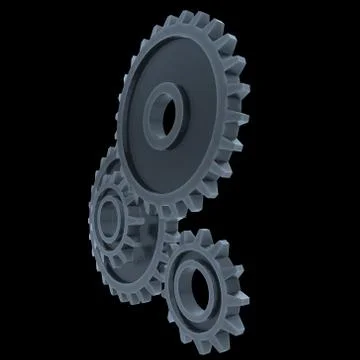 Gears. Mechanical technology machine concept Stock Illustration