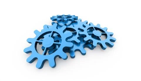 Gears mechanism concept Stock Illustration