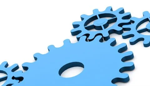 Gears mechanism concept Stock Illustration