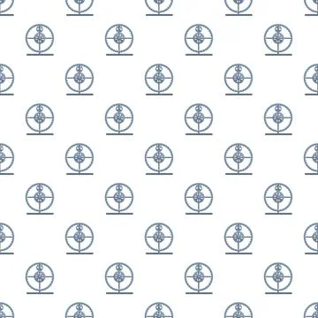 Gears mechanism pattern on white background Stock Illustration