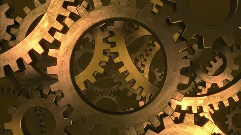 Gears in Motion 4K Stock Footage 86534833