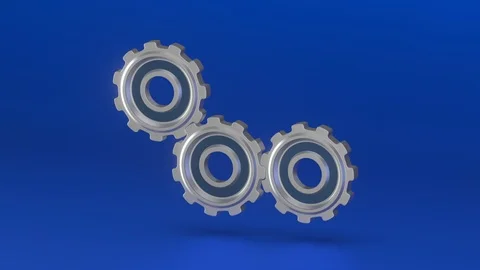 Gears in motion Stock Footage 125461303