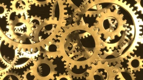Gears in Motion - updated with alpha Stock Footage