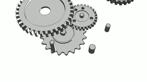Gears Moving Stock Footage 19183423