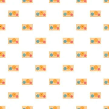 Gears moving together in a mechanical system creating a seamless pattern イラスト素材