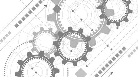 Gears. New technologies. Engineering industry. Stock Footage 314989795