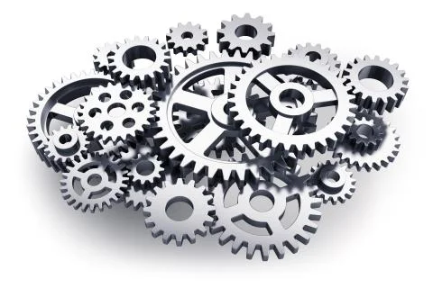 Gears or cogwheels Stock Illustration