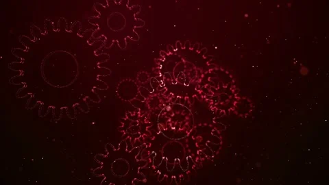 Gears from particles Stock-Footage 111742913