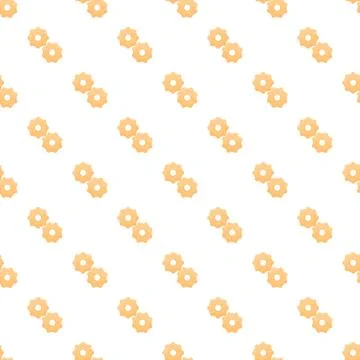Gears pattern creating a seamless mechanical background イラスト素材