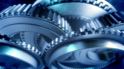 The gears rotate. Vidéo 81729077