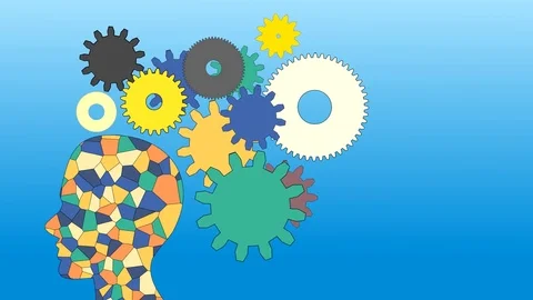 The gears rotate, the work of the human ... | Stock Video | Pond5