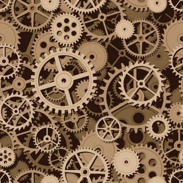 Gears seamless background Stock-Illustration